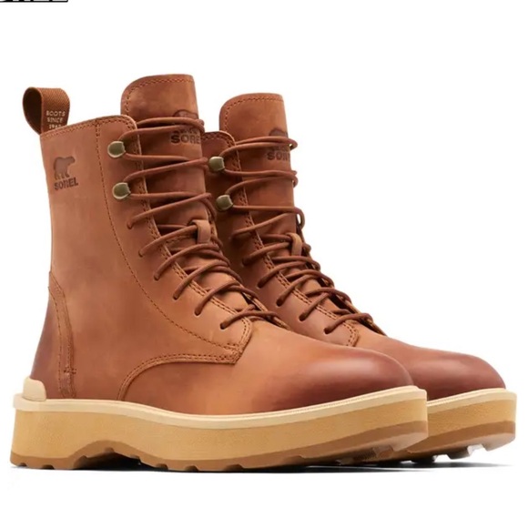Sorel Tan Lace-Up Boots - Picture 2 of 12